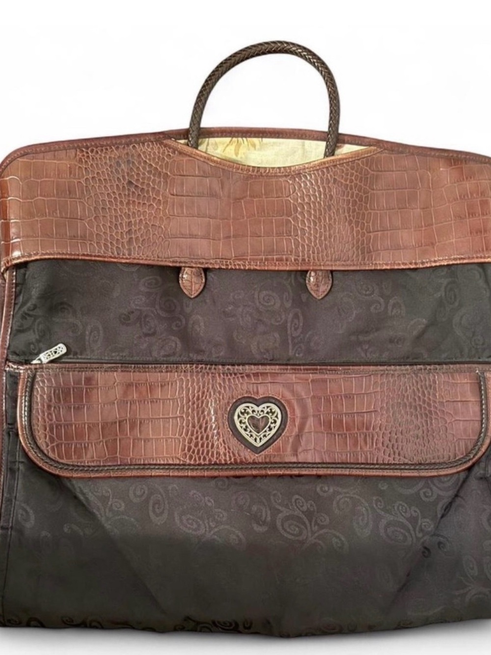 BRIGHTON hanging full size garment bag for travel. LIKE NEW condition!